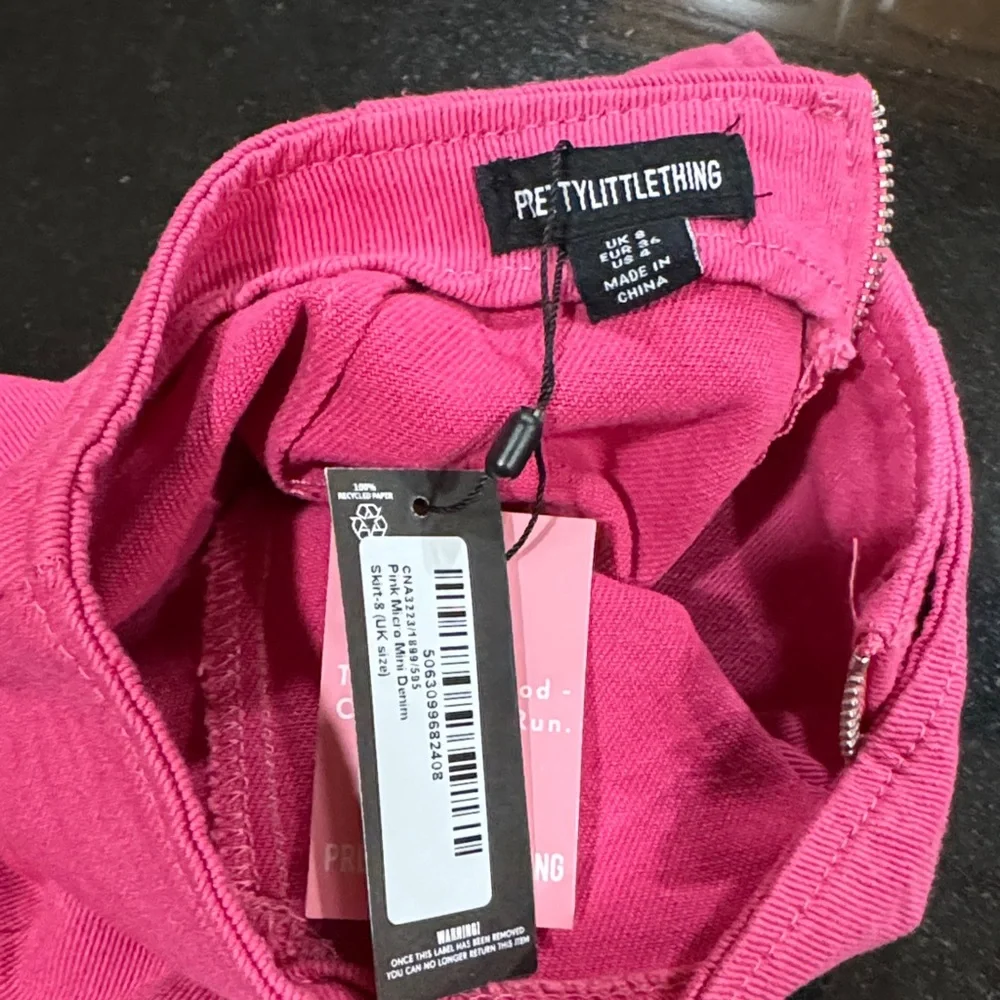 Prettylittlething Pink Mini Skirt - Picture 8 of 9